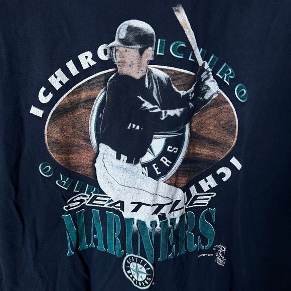 VTG 2001 Seattle Mariners Ichiro T Shirt XL - Picture 2 of 5